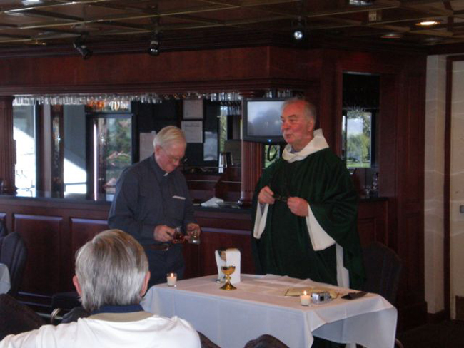 Fr Stephen serving at Mass