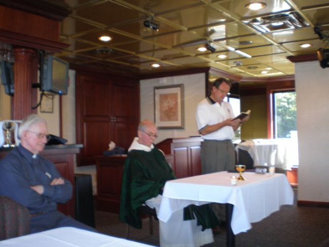 George Neimann giving third reading