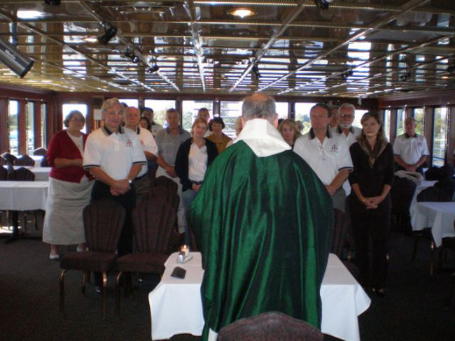 Mass on board the Spirit of Washington