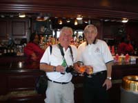 Breakfast on board yacht Bob Pierce Paul Crotty