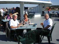 Phil&Val Taylor with Paul Crotty on sun deck